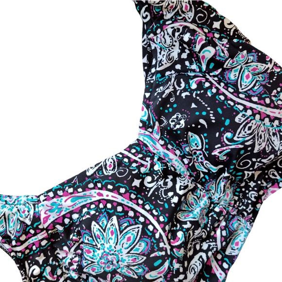 Maxine Of Hollywood Women's Seam Front One Piece Swimsuit size 12 Comfort - Picture 3 of 5